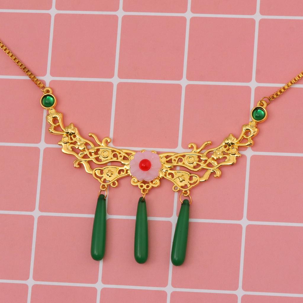 Anime Pharmacy Girl's Whispering Cat Cos Earrings Necklace Cat Same Style No Need For Ear Piercing Ear Clip Necklace Set Jewelry