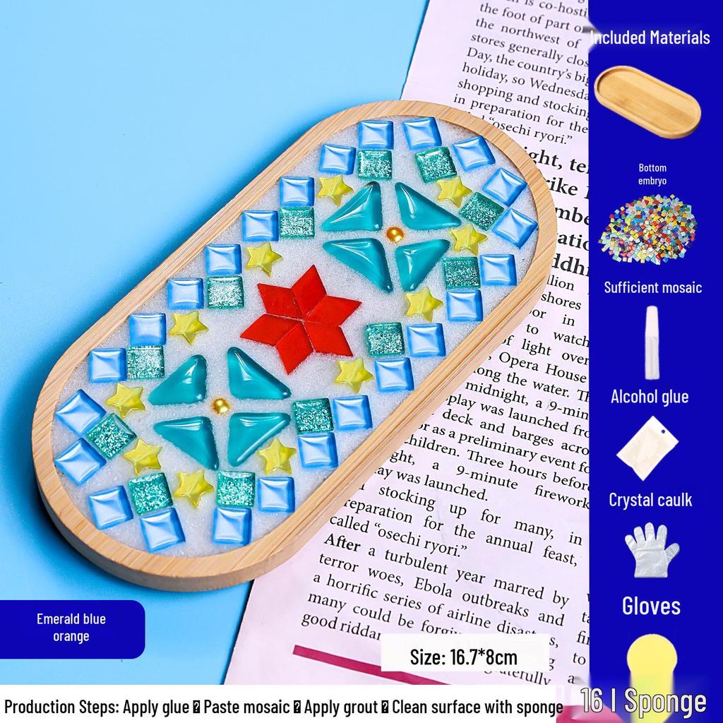DIY Mosaic Coaster Craft Kit for Kids - Patchwork Creative Art