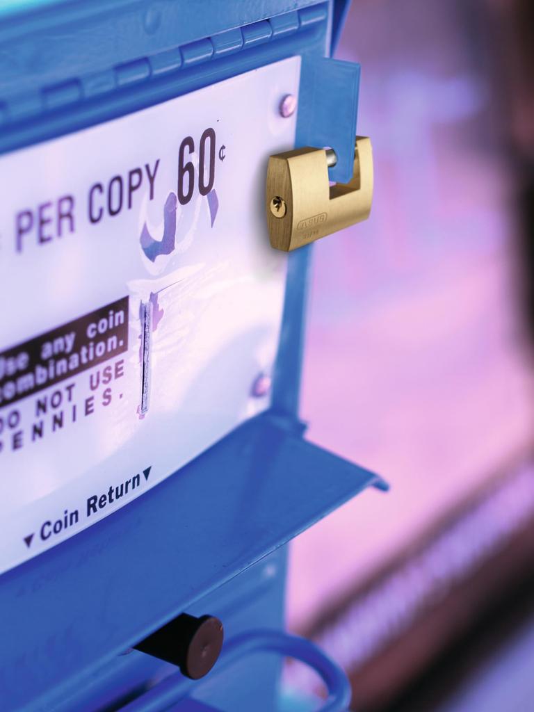 ABUS Monoblock Cylinder Padlock with Hook and Loop 82-70