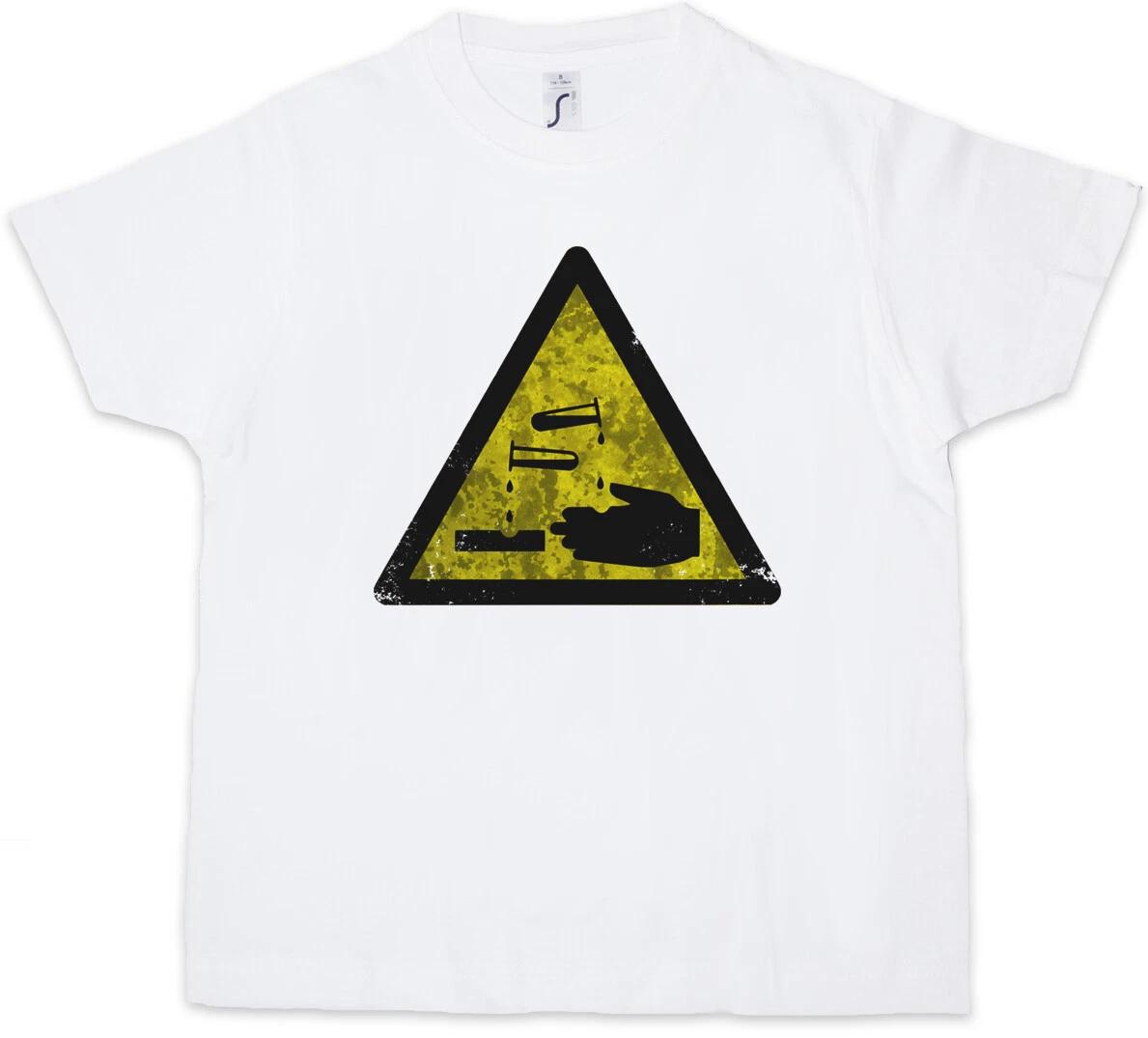 CAUTION ACID LOGO SIGN Kids Boys kids boys T-Shirt Warning Danger Corrosive Chemistry 120