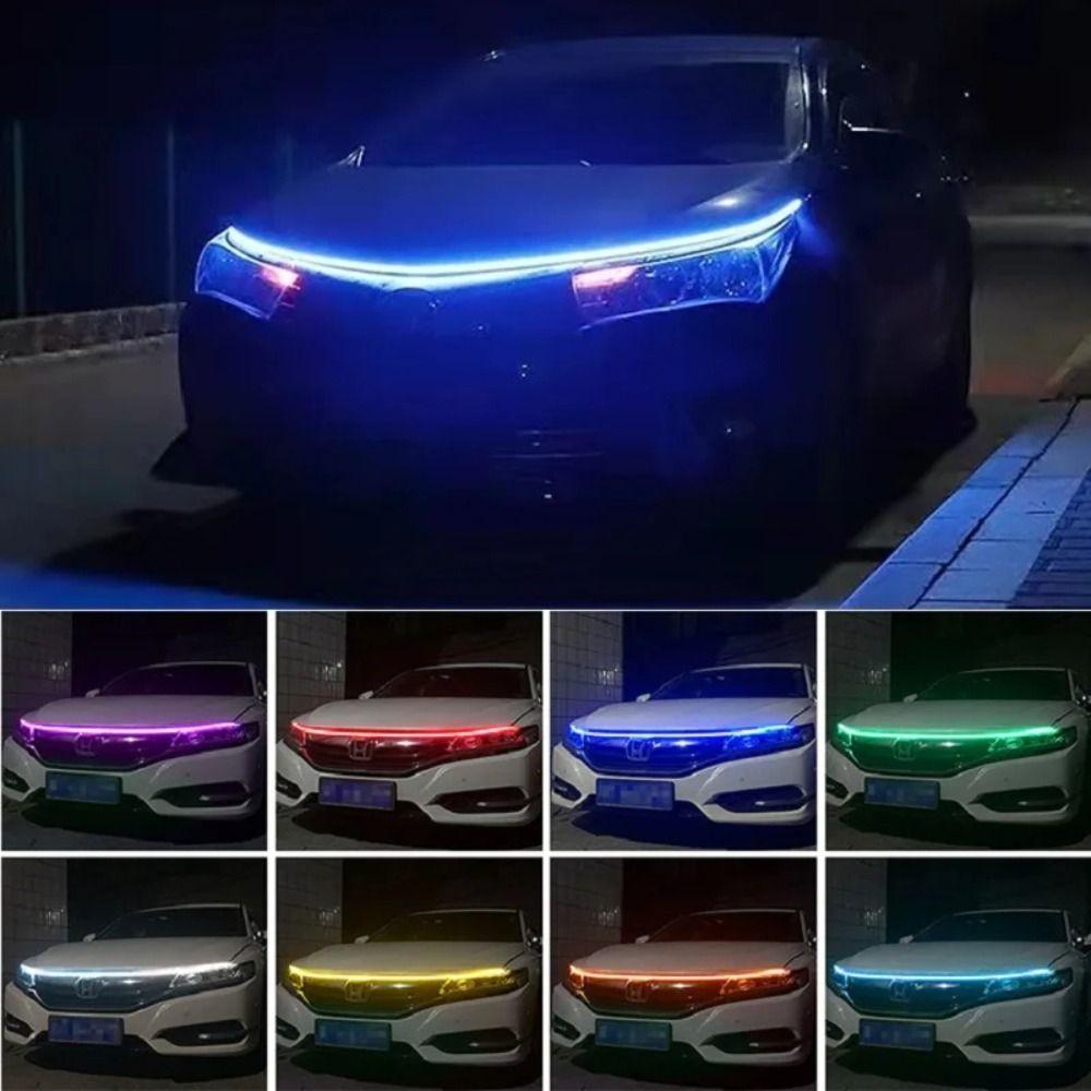 12V Engine Hood Guide Light Waterproof Car Running Light Ambient Lamp