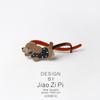 Charming Brown Cat Twist Claw Hair Clip - Creative Updo Hairpin Accessory