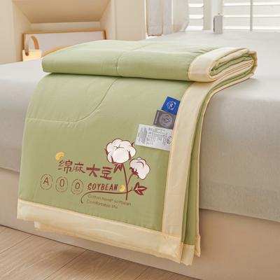 Summer Cool Quilt Double Layer Yarn Air Conditioning Blanket Cotton Linen Soybean Student Dormitory Blanket For Queen King Bed