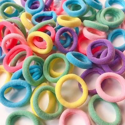 Colorful Elastic Children's Terry Cloth Hair Ties - Soft and Gentle Hair Bands for Girls and Babies