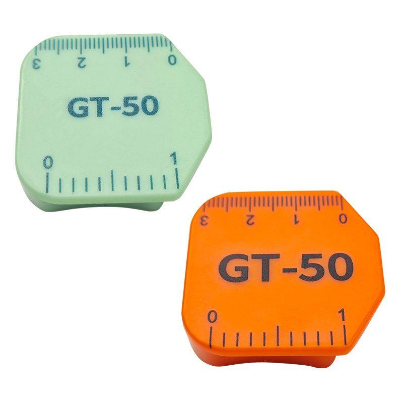 

New Arrival Gt50 Plastic Magnet Gauge with a Scale Super Strong Magnetic Edge Retaining Sewing Machine Multi-Function Locator Gt50 Orange and Green 1 Each