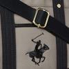 [Beverly Hills Polo Club] Canvas Tote Bag (with Shoulder Strap) Women's Gray X Black Free Size