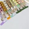Luxusní Pletený Klíčenka na Zápěstí Květinová Klíčenka Popruh na Klíče Náramek Klíčenka Boho Květinová Sedmikráska Květinová Roztomilý Svatba Dárek