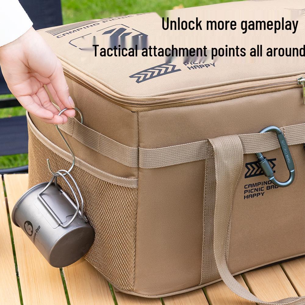 Stor kapacitet utomhus hopfällbar förvaringslåda för bestick och köksredskap