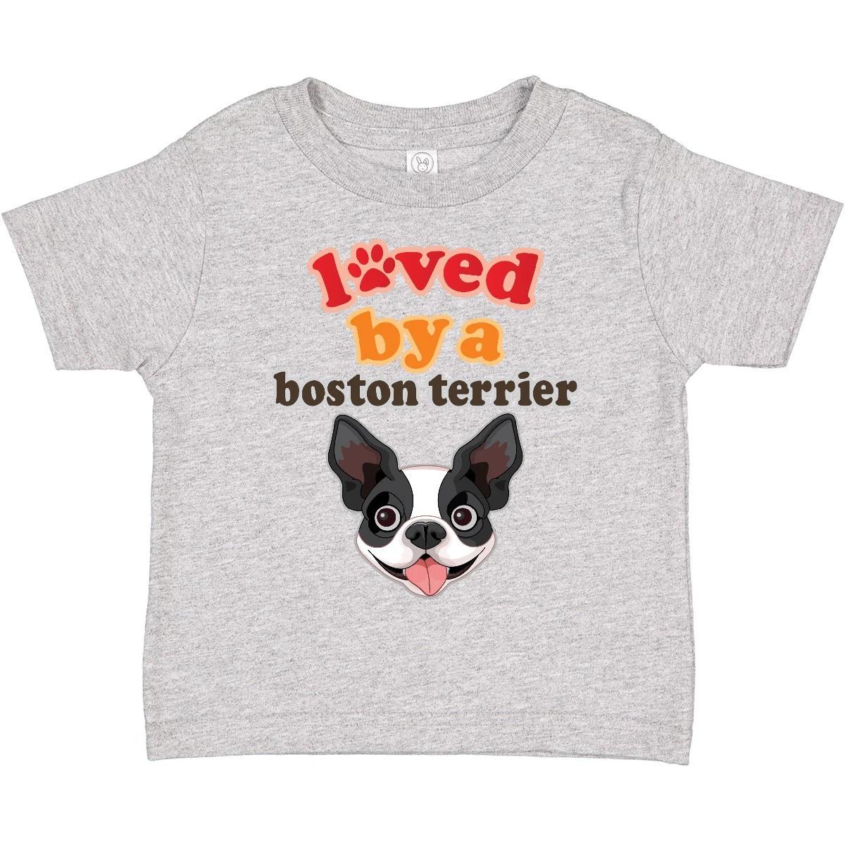 Inktastic Boston Terrier Dog Gift Toddler T-Shirt Mom Dad Pets Child Preschooler 100
