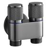 HuiJia Quick-Connect Washing Machine Faucet with Stop Valve