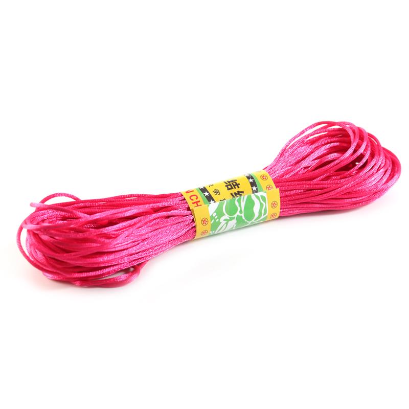 20m Nylon Cords Chinese Knot Woven Colorful Rope String Beads Thread For DIY Handmade Bracelet Jewelry Supplies Accessories