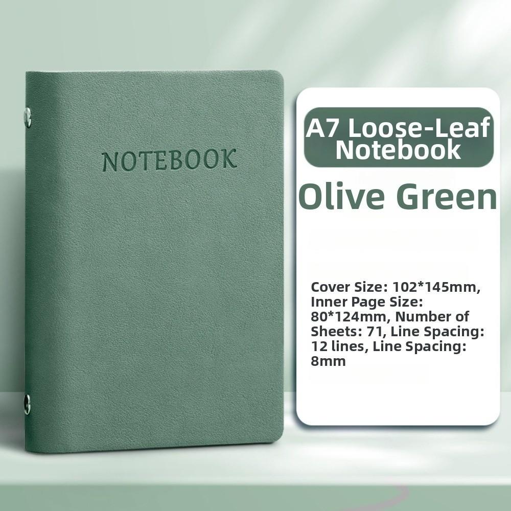 PU Leather Cover Pocket Planner Memo Pads A7 Notebook A7 Mini Notepad Unisex Diary