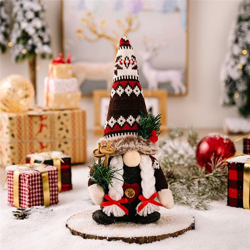 A96I-Weihnachts-Wichtel Dekorationen Chrismtas Wichtel Heimdekoration Handgemachter Weihnachts-Wichtel für Innen, Großartig für Tischdekoration
