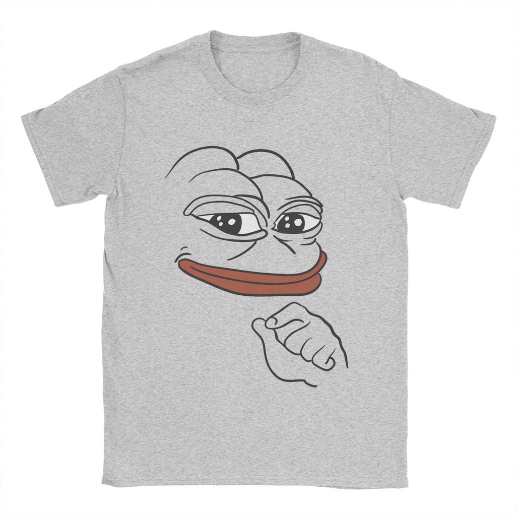 Men's T-Shirts Smug Pepe The Frog Fashion Cotton Tees Short Sleeve T Shirt Round Neck Clothes Birthday Present