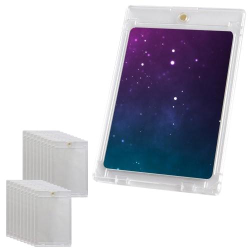

Set of 18 Magnetic Card Loaders, Dust-Resistant, UV-Resistant, High-Capacity, Durable for Trading Cards