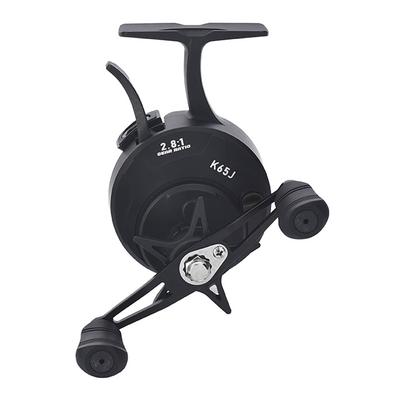 Copo de fio de metal carretel de pesca no gelo jangada roda de pesca dianteira para pesca no gelo