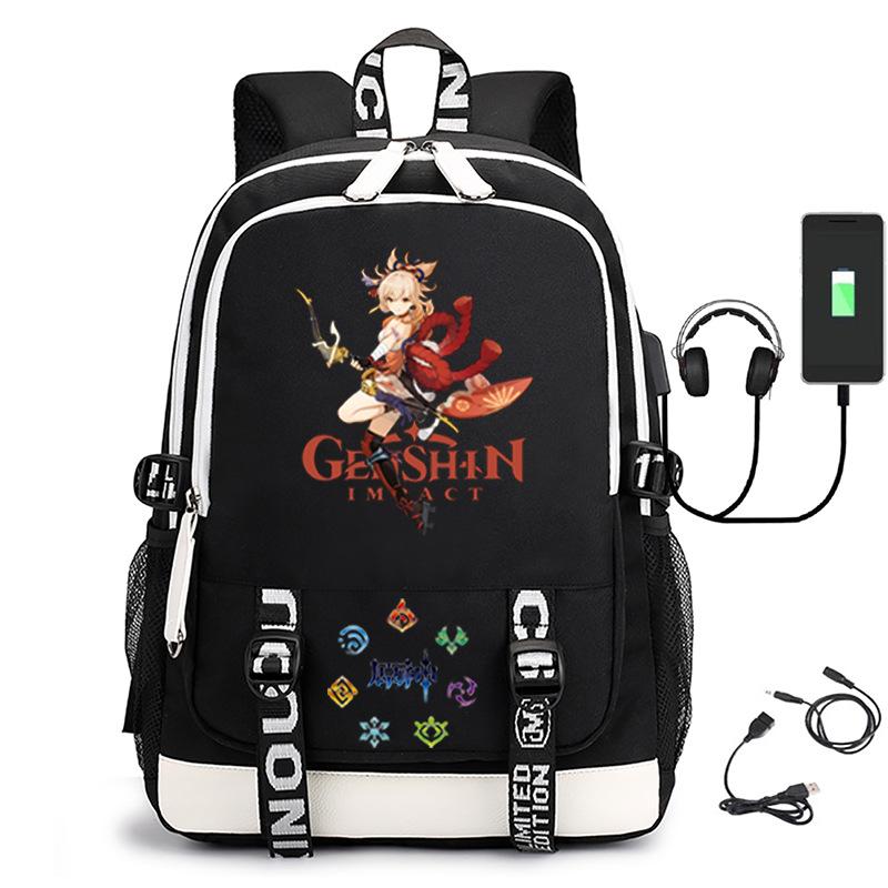 Xiao Genshin Impact Anime Cosplay Rugzak Studenten Schooltas Cartoon Boekentas Laptop Reizen Rugzak Buiten Kinderen Cadeaus