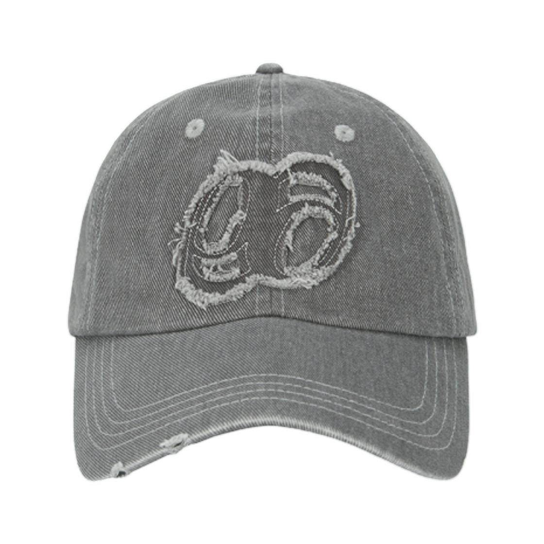 Ason Patch Ball Cap Gray ONE SIZE