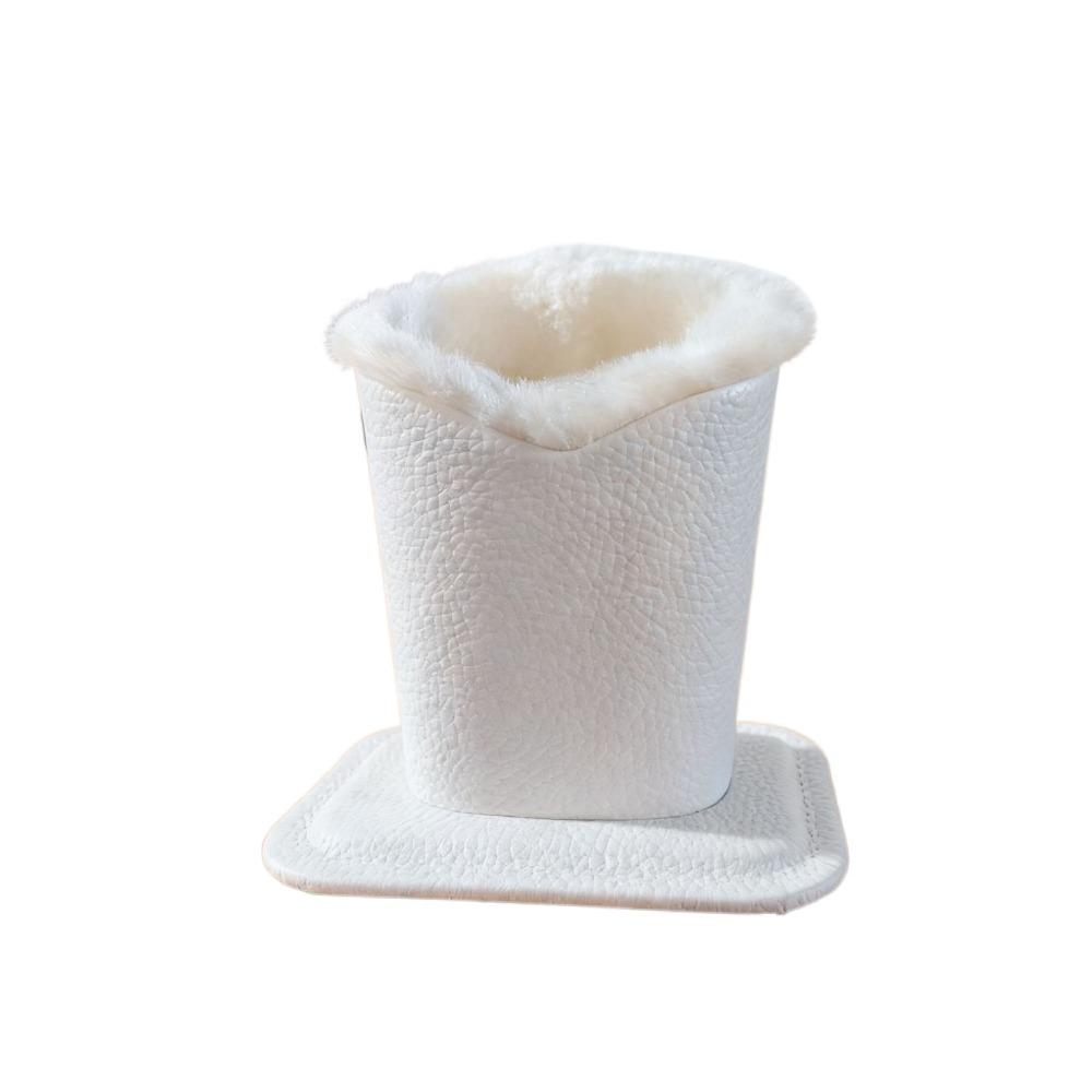 PU Leather Eyeglass Holder Soft Lining Large Capacity Eyeglass Stand Display Save Space Brush Pot Pen Holder Desk Organizer