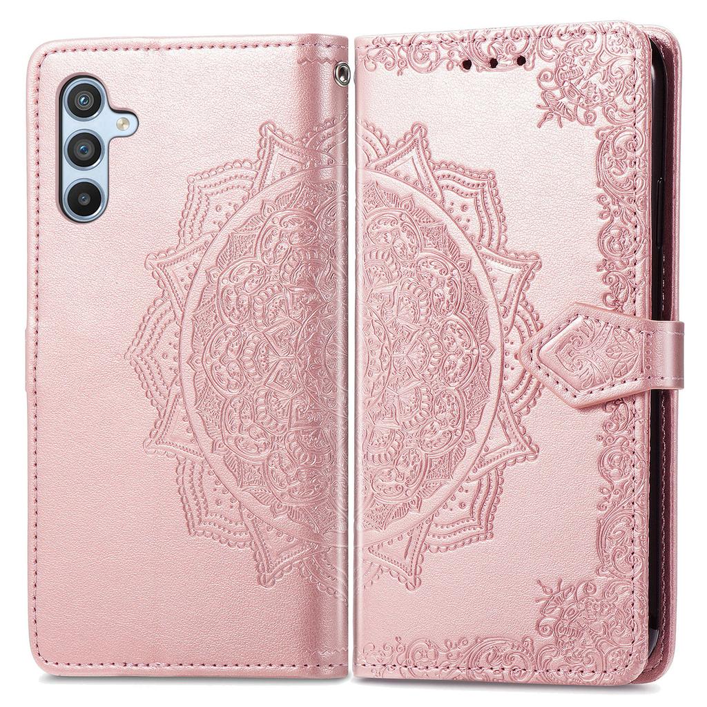 For Samsung Galaxy A36 5G Wallet Case Mandala Flower Leather Phone Cover Stand View