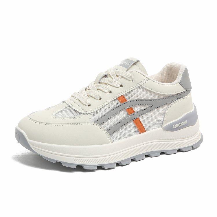 Summer women's shoes new breathable little white shoes children versatile Korean version thick-soled heightening sports shoes casual dad shoes women