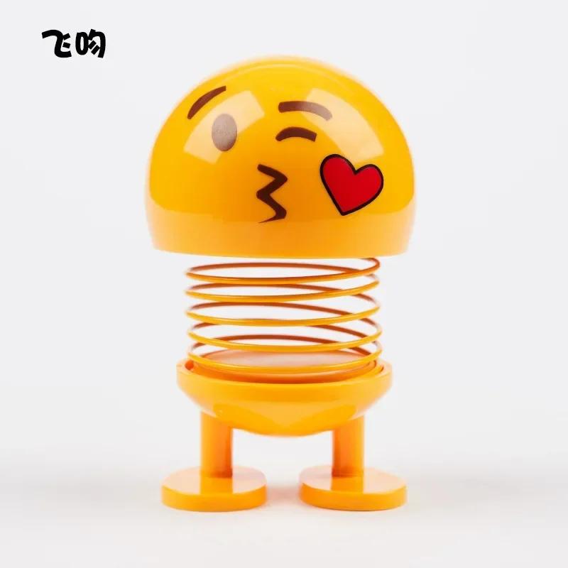 Cute Shaking Head Doll for Car - Fun Interior Ornament, Creative Sticker & Small Toy Accessory for Vehicle Dashboard Decoration