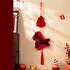 Year of The Horse Pendant 2026 Red Tassel Hanging Ornament New Year Wall Decoration Lunar Festival Door Decor