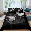 Ocean Wave King Queen Duvet Cover Red Sun Bedding Set Japanese Ukiyo-e Comforter Cover Exotic Navy Blue Polyester Quilt Cover