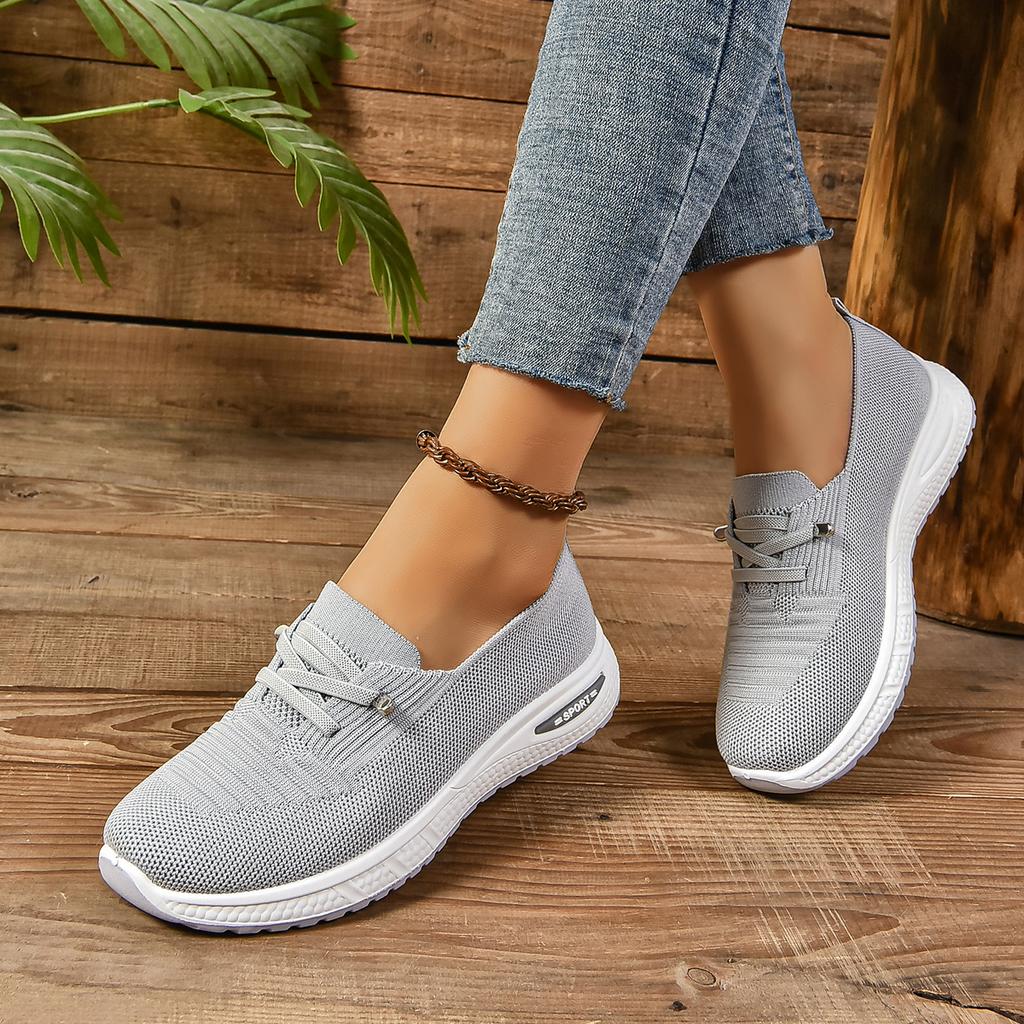Fashionable Mesh Breathable Sexy Sports Shoes Spring and Autumn New Round Toe Thick Sole Comfortable Casual Women's Shoes