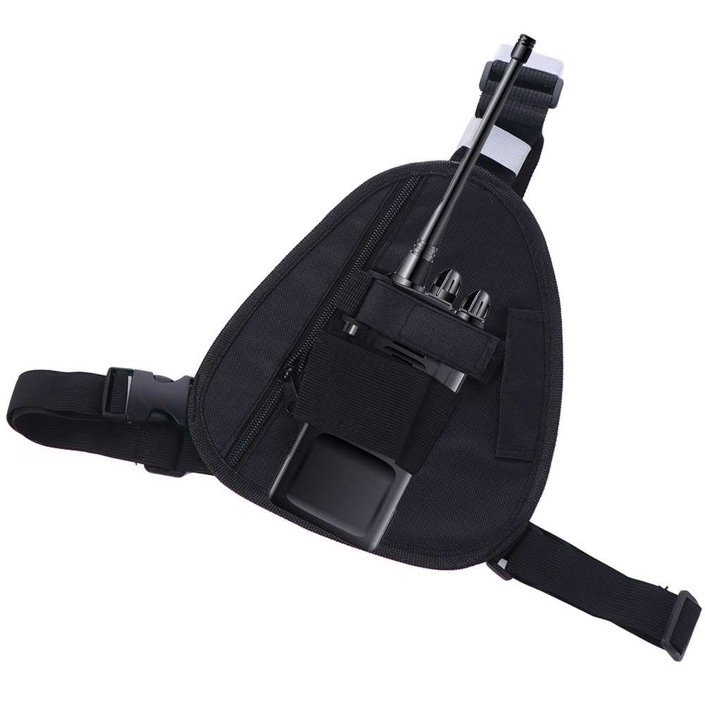 Adjustable Walkie Talkie Bag Crossbody Bag Interphone Chest Bag Hiking Camping
