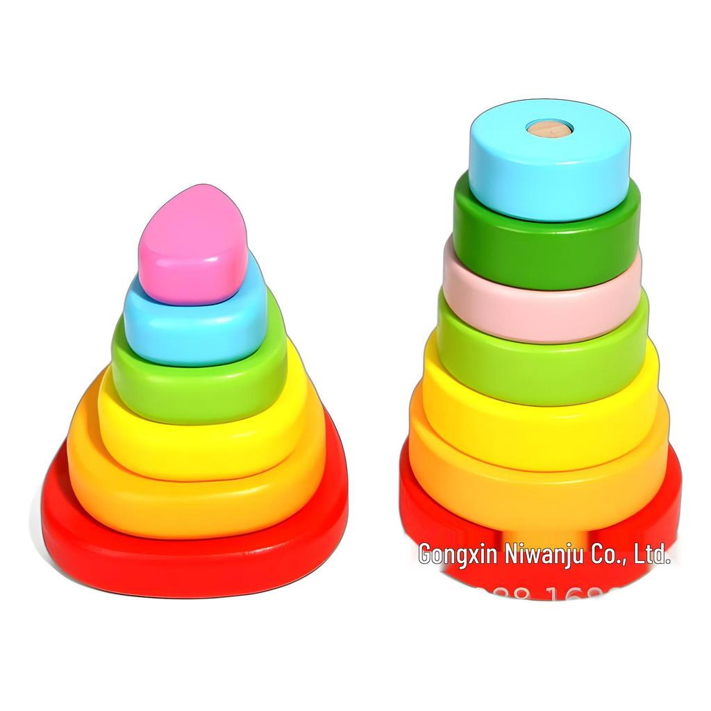 Rainbow Educational Toys Set: Enhance Color Recognition & Hand-Eye Coordination. CPC/CE Certified.