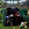 Game Fighter In Action Blanket Lightweight Ideal Bedding Blanket Perfect for Travel, Camping, Living Rooms, Offices, Sofas, Fan Christmas gift