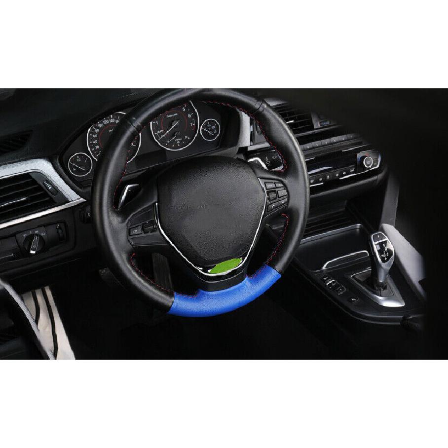 Steering Wheel Decor Cover Trim Fit For BMW 3 4 Series GT 2013- Black Steel
