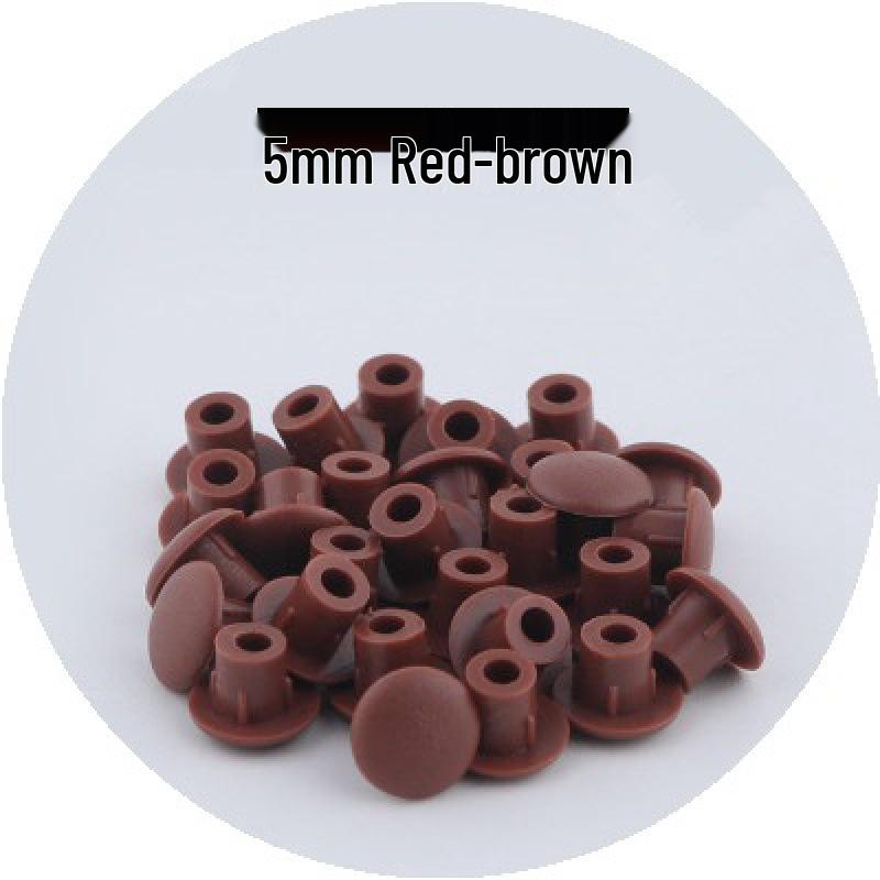 Plastik Vida Dişli Delik Tıpa - Mobilya Menteşeleri ve Donanımlar İçin Dekoratif Kapak