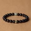 Genuine Red Sandalwood & Hetian Jade Zodiac Guardian Bracelet for Men & Women