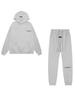FOG Essentials Men's Loose Fit Velvet Hoodie, Double-Stitched with Heat Transfer, Trendy American Brand.