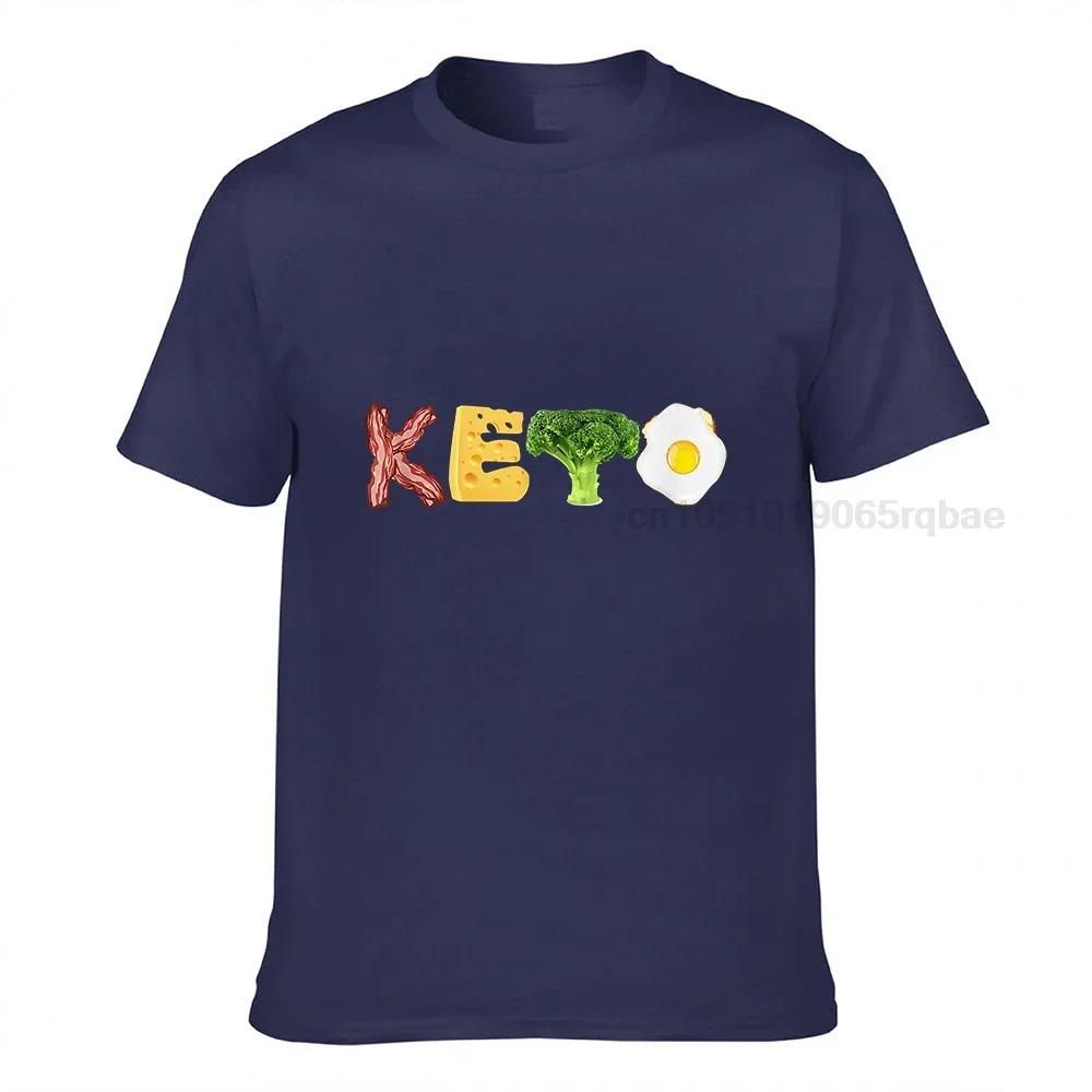 Keto Shirt Cool Funny Low Carb High Fat Diet Tee Gift Cotton Unisex Top Tshirts Casual Tops Tees New Arrival Design