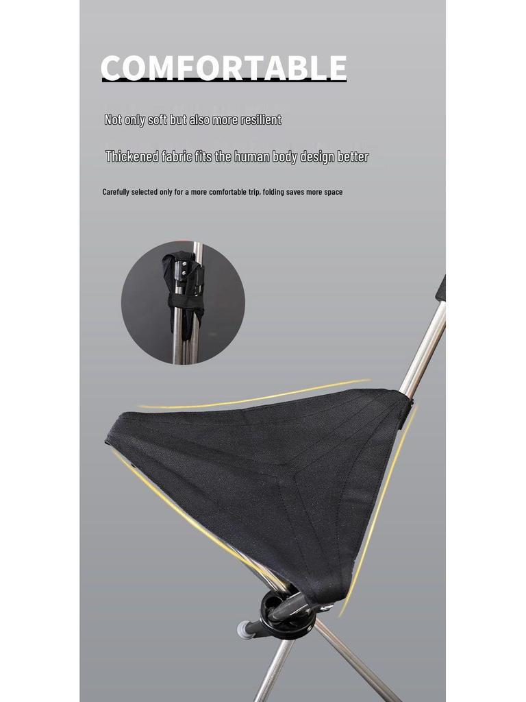 Anti-Fall Foldable Portable Cane Stool: Lightweight Retractable Tripod Seat and Trekking Pole