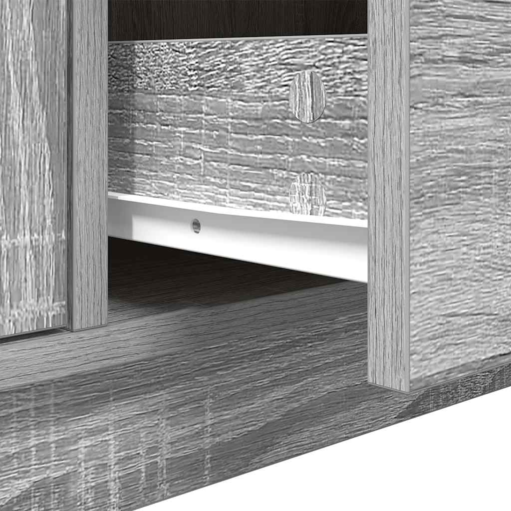 TV Cabinet with LED Lights Grey Sonoma 100 x 41 x 50 cm