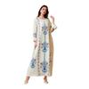 Naher Osten Muslimisches Damen Bedrucktes Roben Abaya Kleid