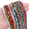4mm Natural Stone Square Cube Beads Tiger Eye Agate Quartz Aventurine Stone E Spacer Loose Beads for Jewelry Making  85pcs 38cm