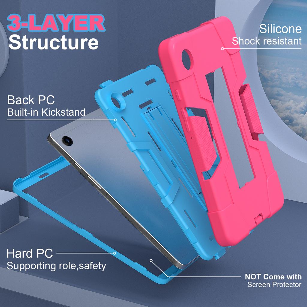 Armor Stand Case Universal for Samsung Galaxy Tab A11 2025 A9 2023 8.7 Inch SM-X133 X135 X110 X115 X117 3-in-1 Heavy Duty Cover