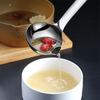 304 Stainless Steel Oil Separator Long Handle Comfortable Soup Ladle Multi-functional Durable Skimmer Spoon Food Fat Separator