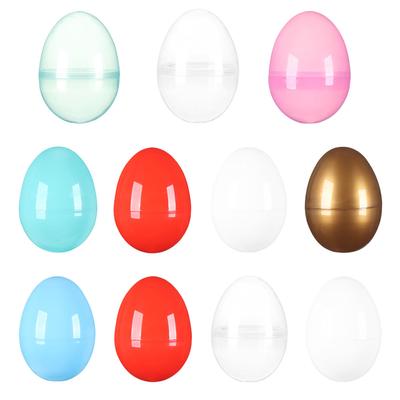 1pcs Toys Accessories Hollow Add Treats Easter Decor Fillable Egg Plastic Party Decor Easter Eggs