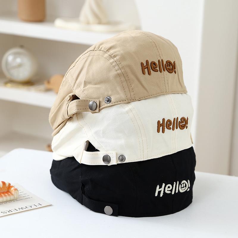 Koreanischer Stil Baskenmütze für Kinder: Leichte, Bestickte, Modische Kappe für Frühling & Sommer