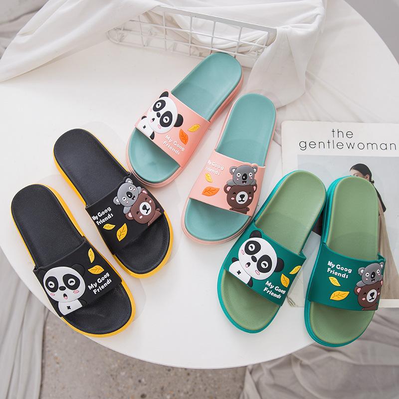 

Cool slippers for women outside summer home indoor home student cartoon cute bathroom wear-resistant cool slippers 36/37 [Small]