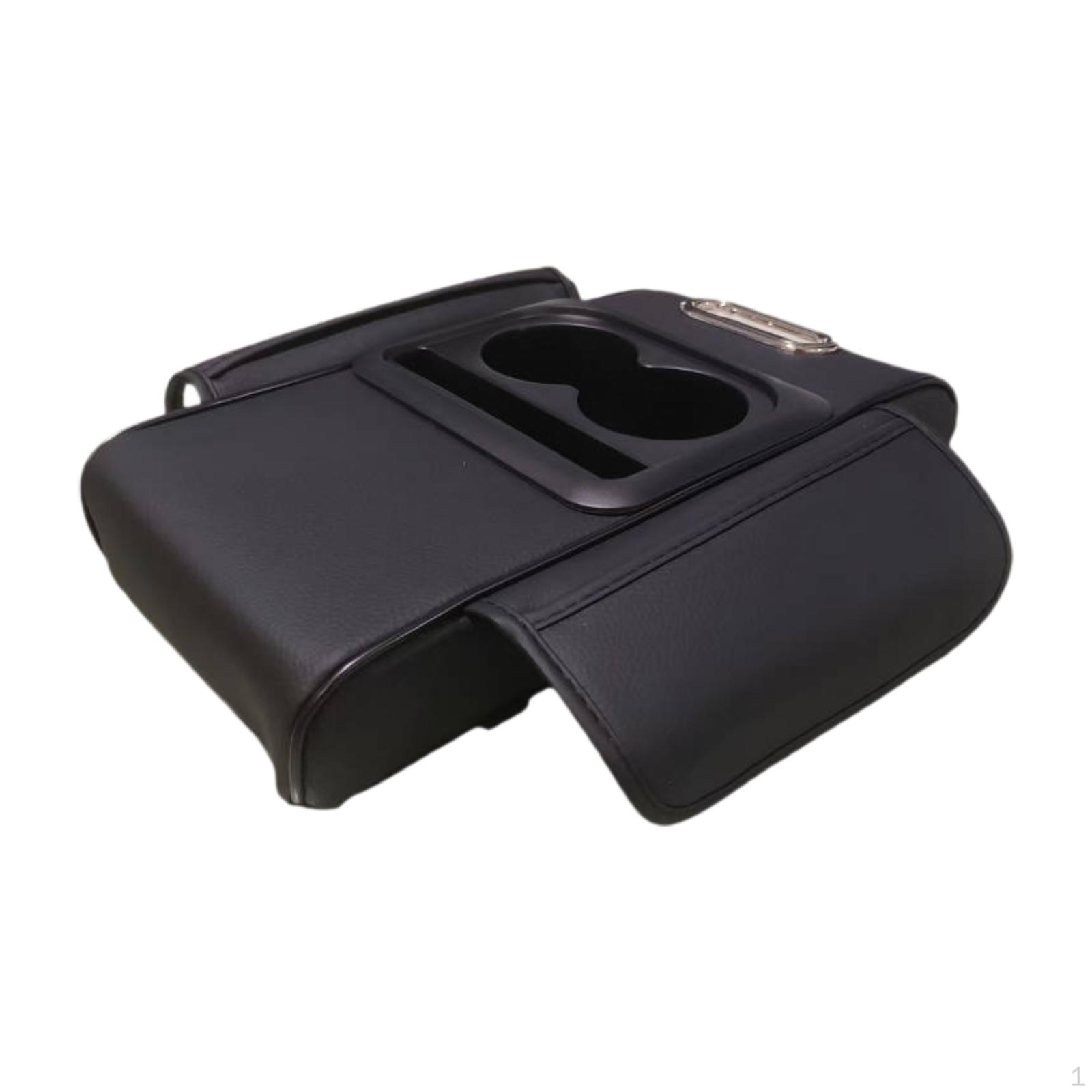 

Console Pad Automotive Accessories Universal Armrest Tissue Box Slot for Auto Car чорний