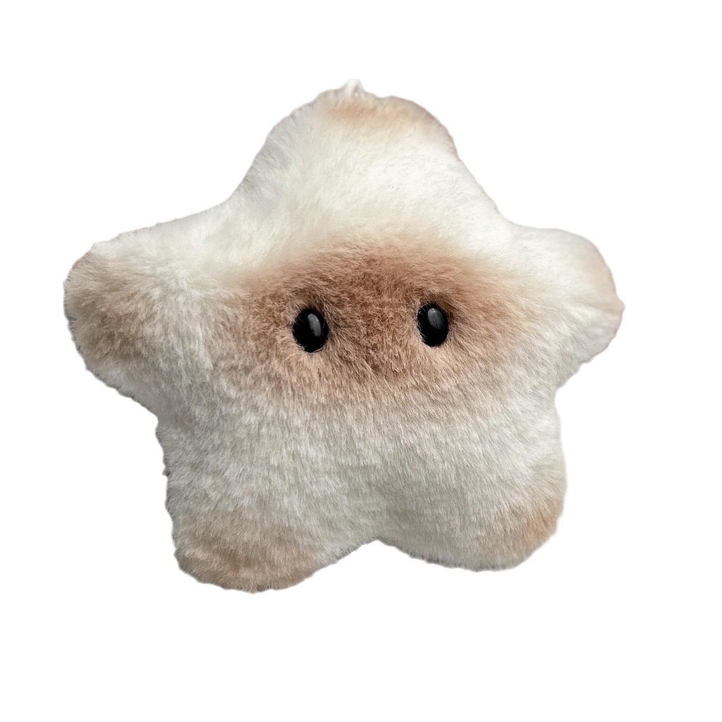 Siamese Cat & Capybara Star Plush Keychain with Squeaky Pendant