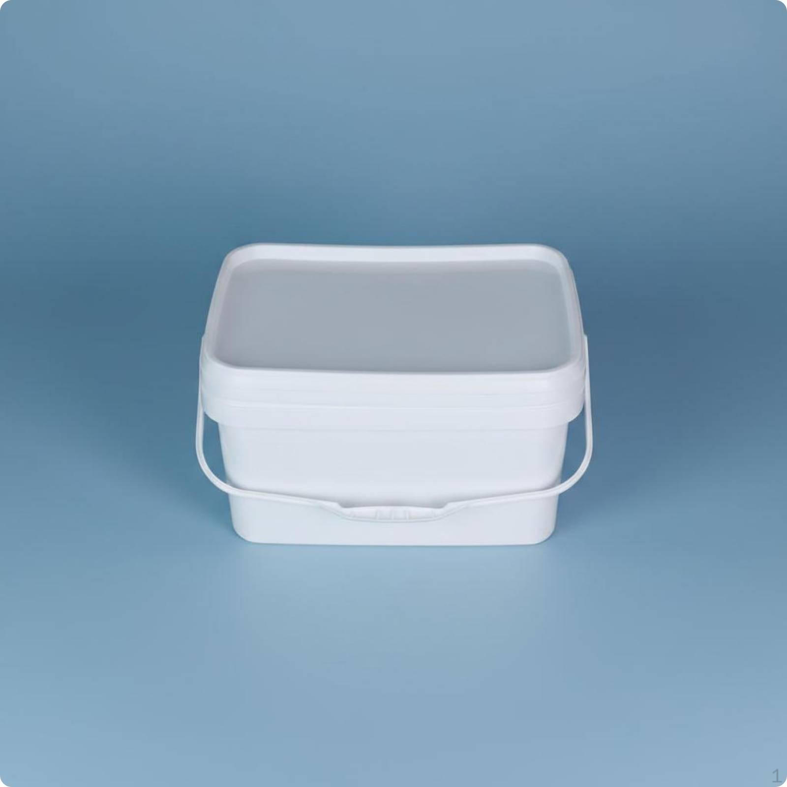Square Bucket Large Capacity with Lid Resistant Food Grade Storage Pail 5L Rectangular 5L Rectangular