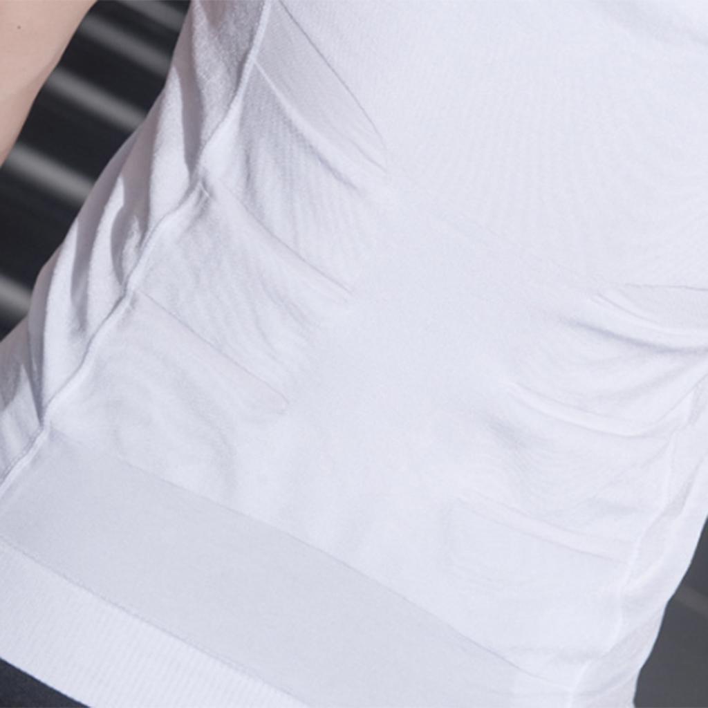 Men Compression Shirt Seamless Back Adjustment Slimming Body Shaper Vest Tummy Control Shapewear for Outdoor Sports